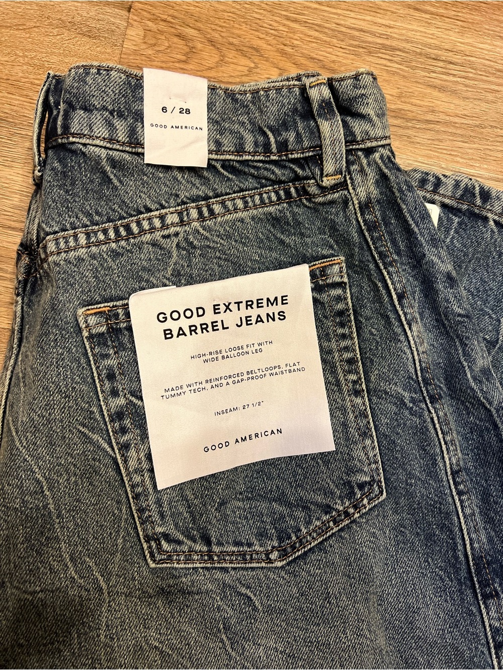 Good American Extreme Barrel Jeans - Picture 2 of 5